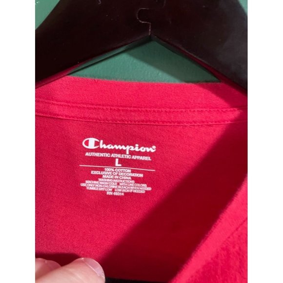 Georgia Bulldogs - Champion - Red Men's Logo Short Sleeve T-Shirt - Size L - Picture 4 of 5